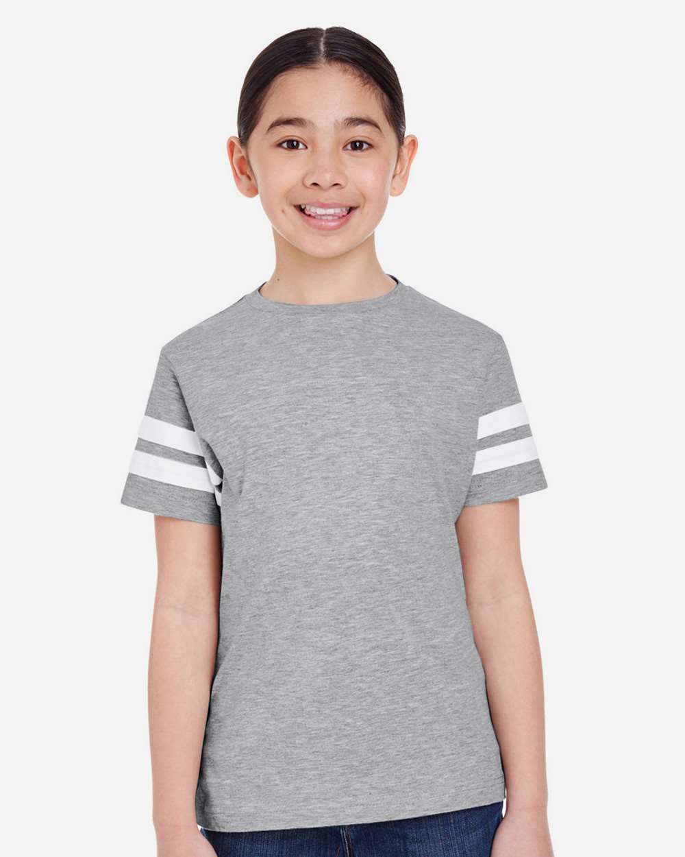 LAT-6137-Youth Football Fine Jersey Tee - Image 14