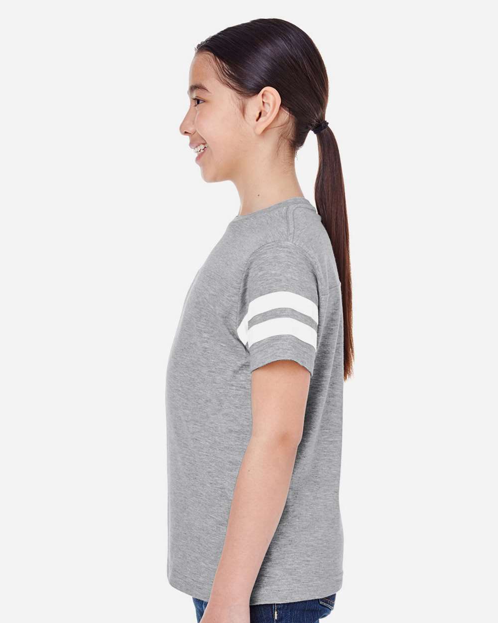 LAT-6137-Youth Football Fine Jersey Tee - Image 15