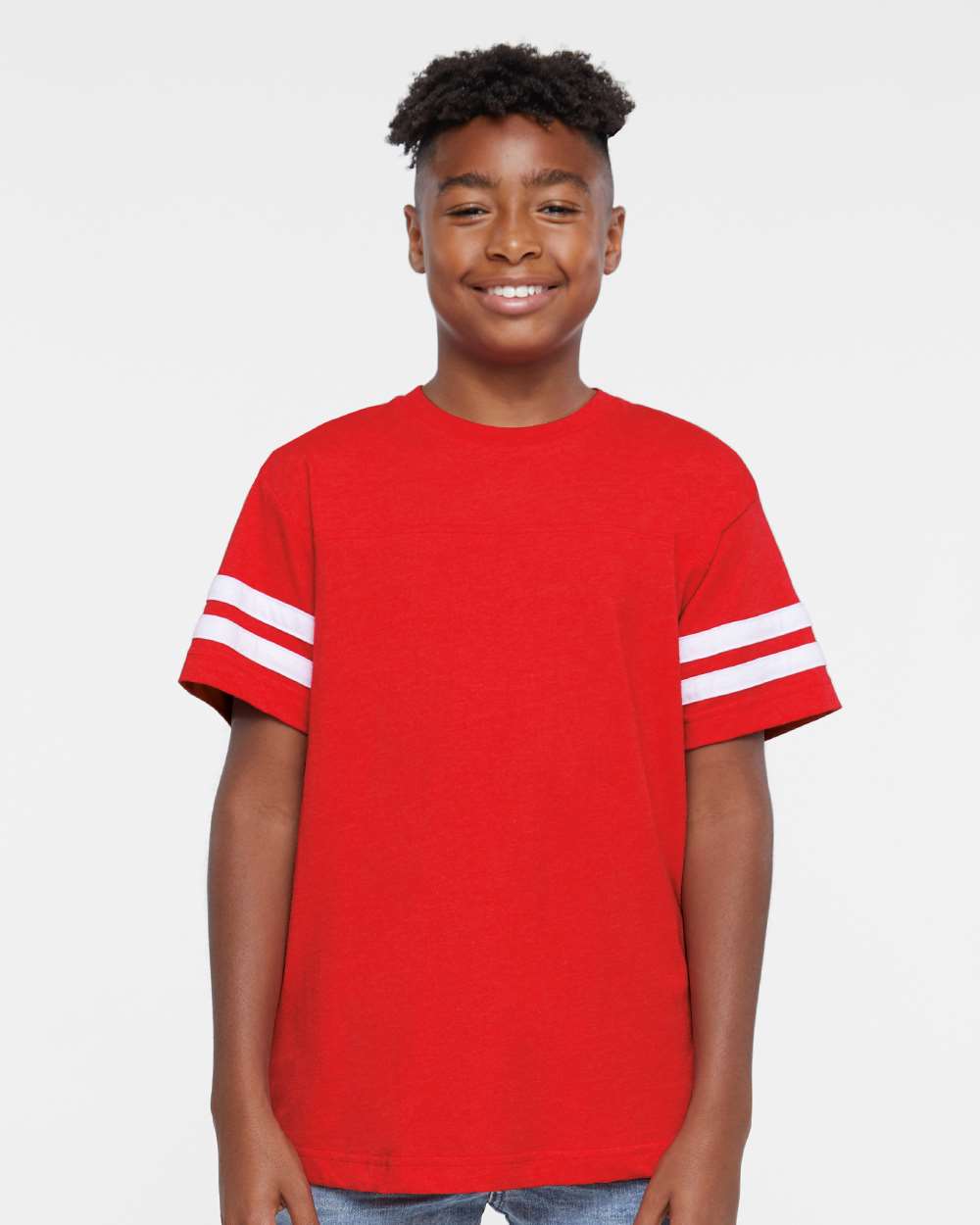 LAT-6137-Youth Football Fine Jersey Tee - Image 20