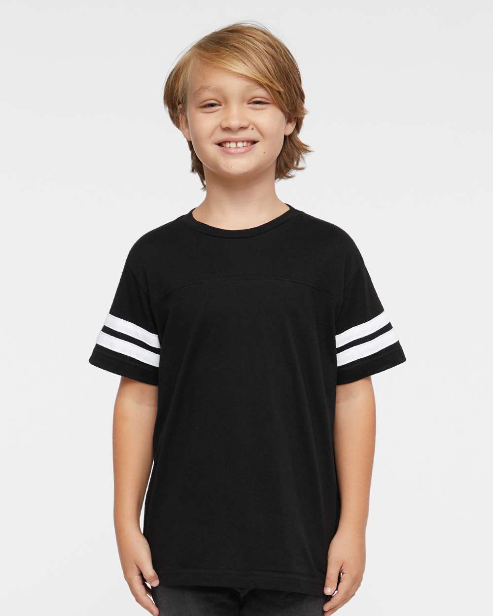 LAT-6137-Youth Football Fine Jersey Tee - Image 4