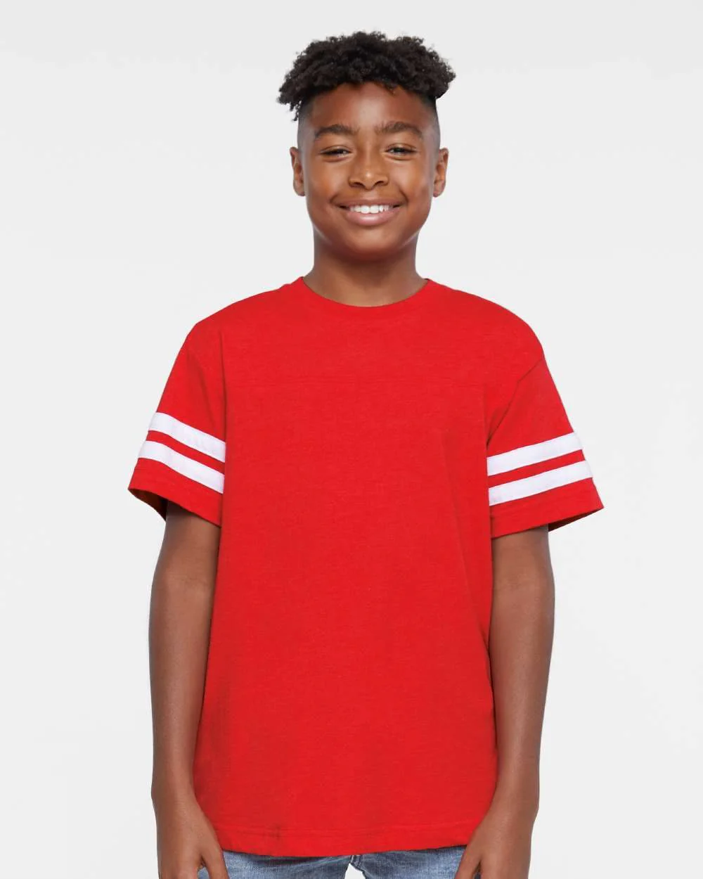 LAT-6137-Youth Football Fine Jersey Tee - Image 7