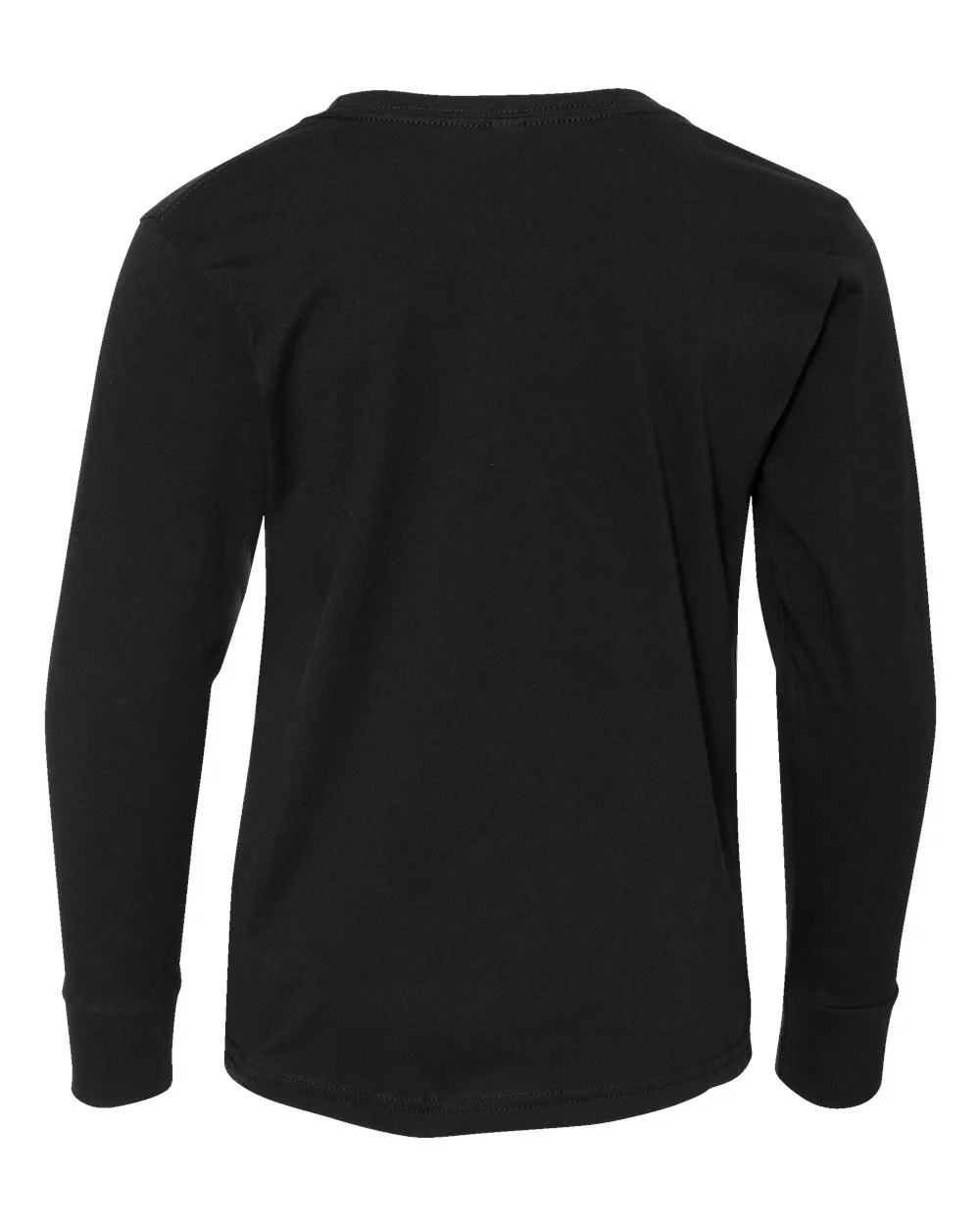 LAT-6201-Youth Fine Jersey Long Sleeve Tee - Image 2