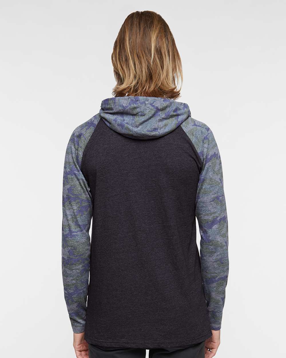 LAT-6917-Fine Jersey Hooded Long Sleeve Raglan T-Shirt - Image 16