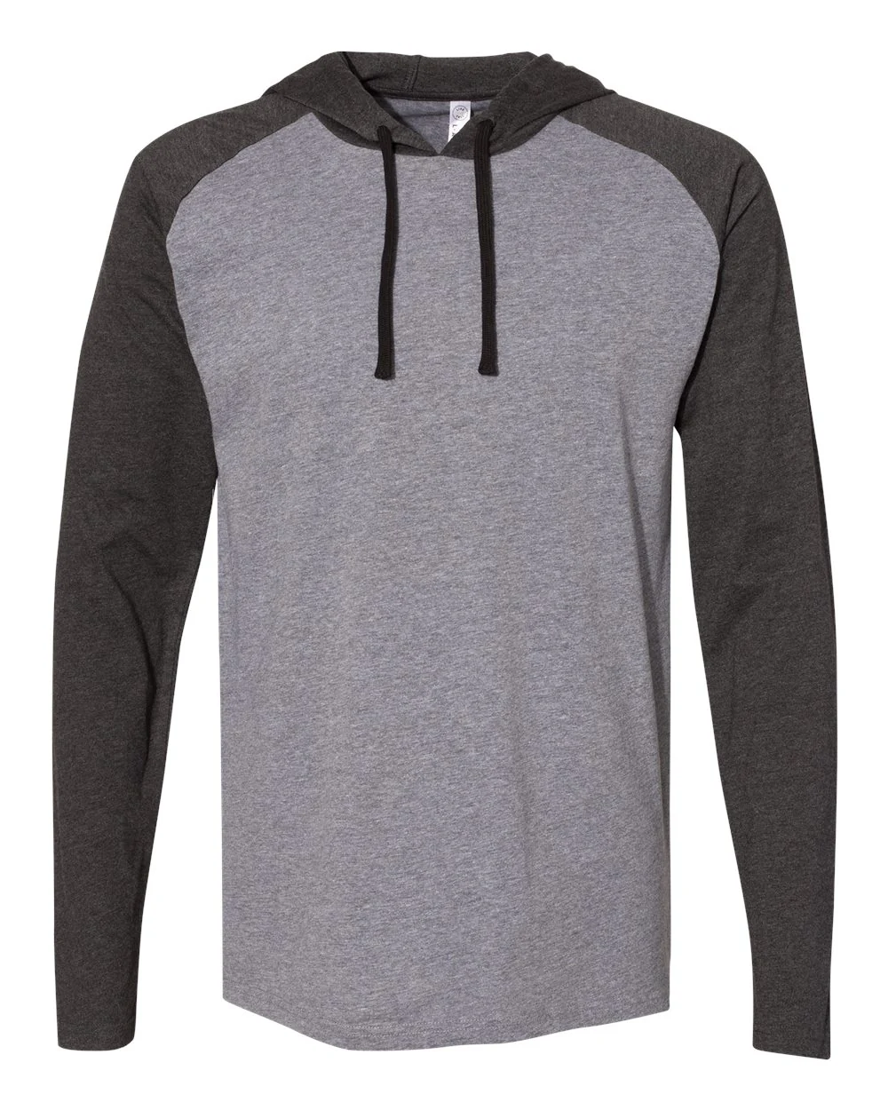 LAT-6917-Fine Jersey Hooded Long Sleeve Raglan T-Shirt - Image 2
