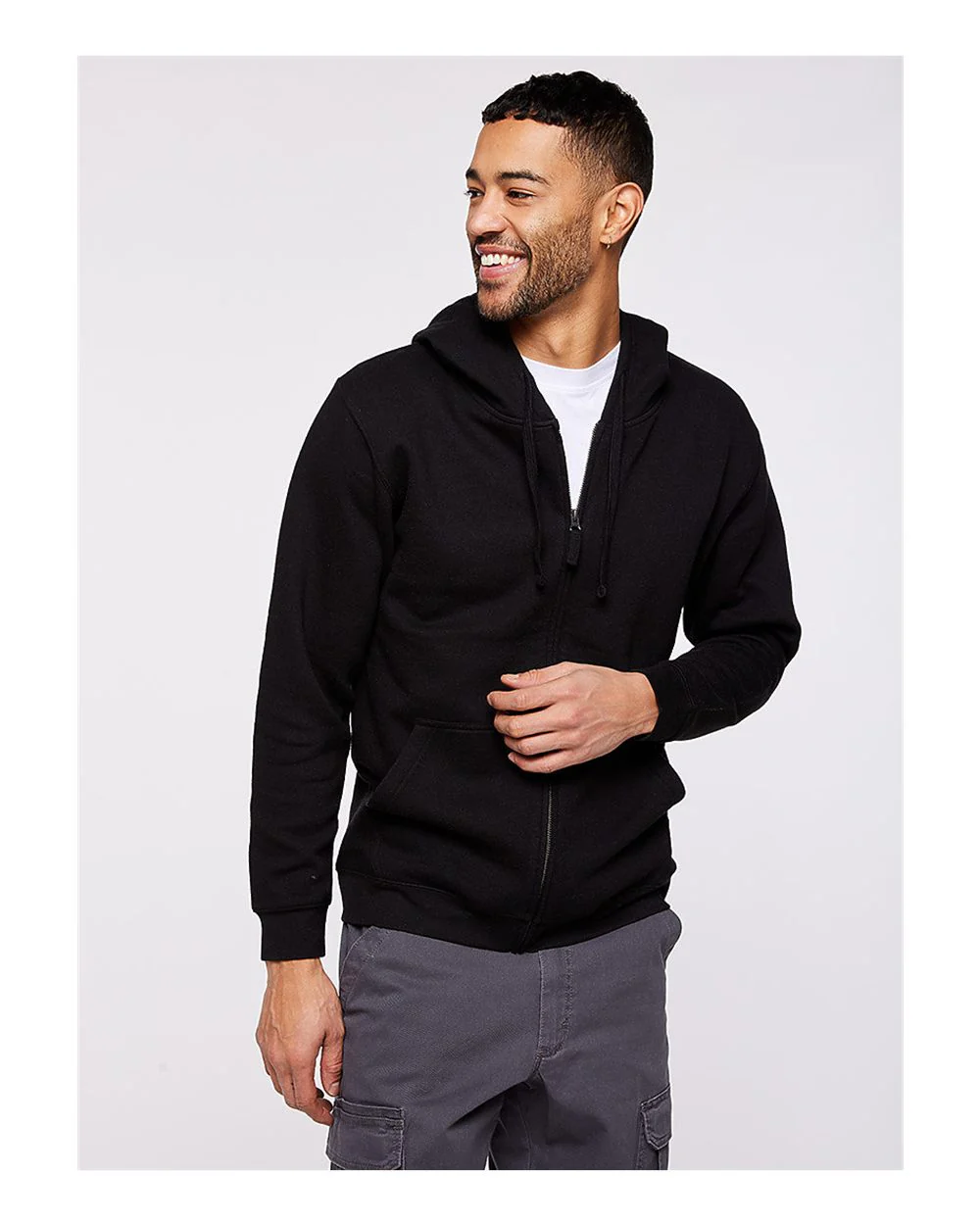 LAT-6927-Full-Zip Fleece Hoodie - Image 3