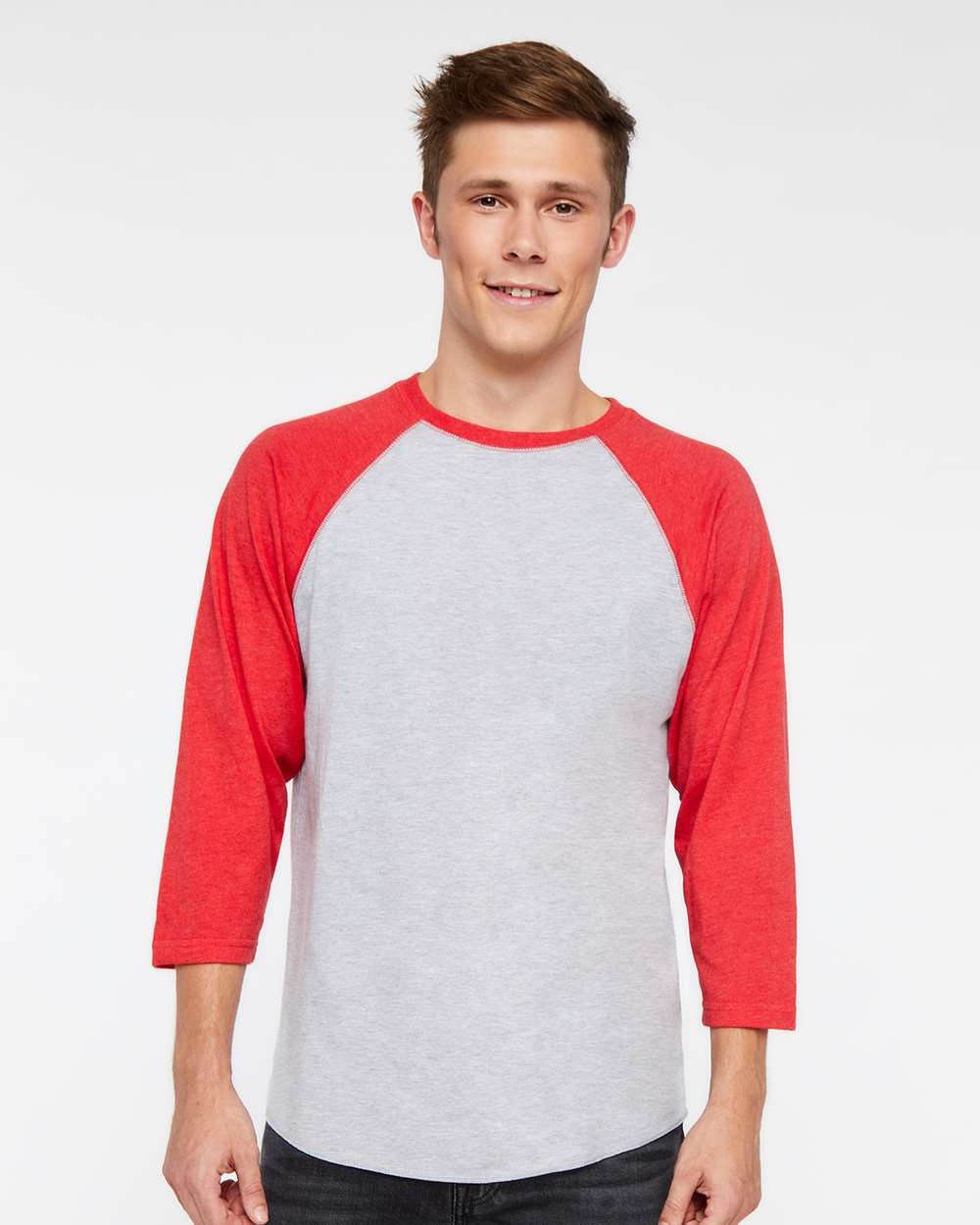 LAT-6930-Baseball Fine Jersey Three-Quarter Sleeve Tee - Image 9