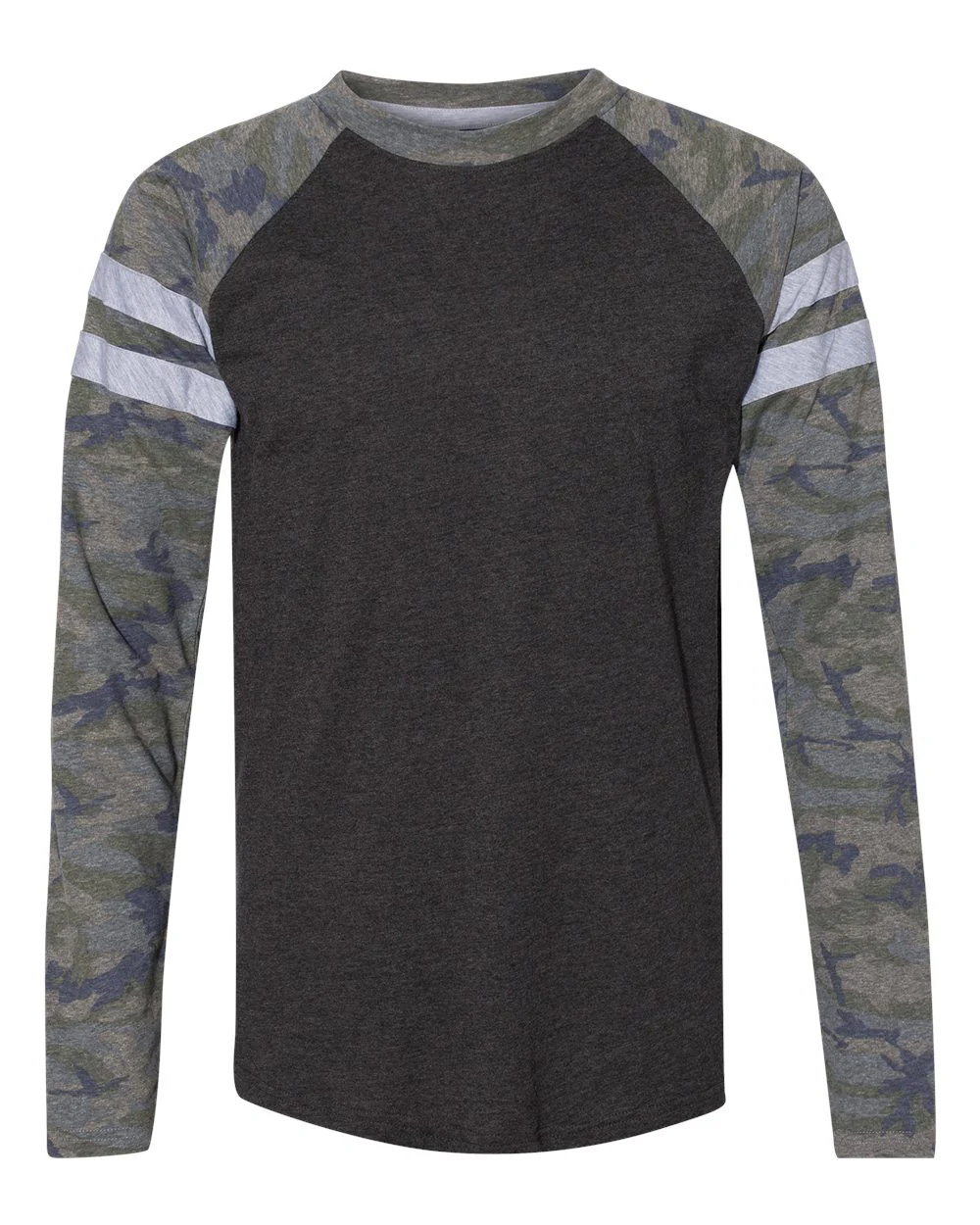 LAT-6934-Fine Jersey Mash Up Long Sleeve Tee - Image 14