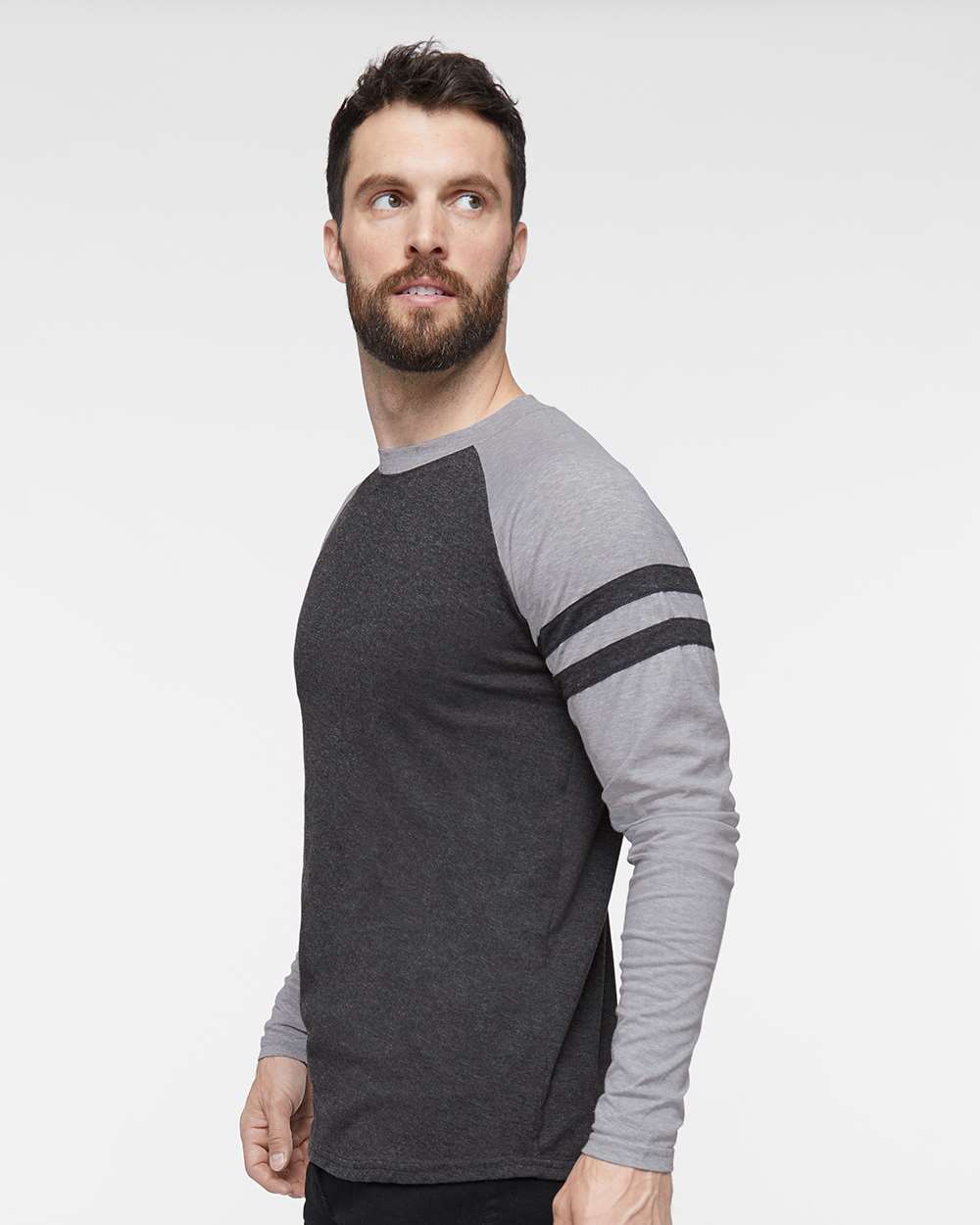 LAT-6934-Fine Jersey Mash Up Long Sleeve Tee - Image 21