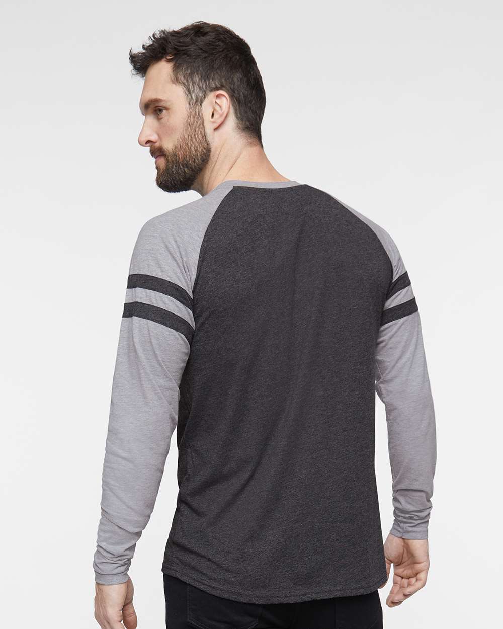 LAT-6934-Fine Jersey Mash Up Long Sleeve Tee - Image 22