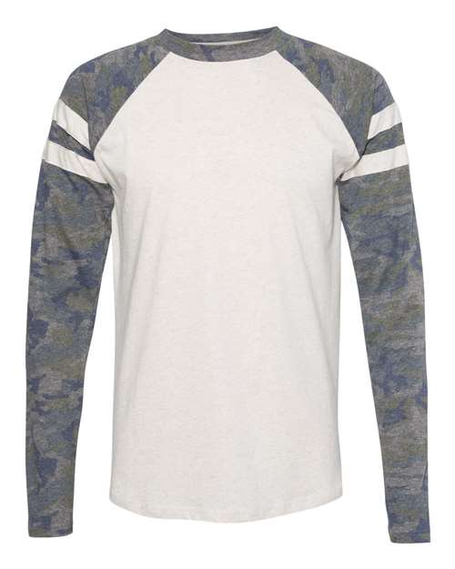 LAT-6934-Fine Jersey Mash Up Long Sleeve Tee - Image 23