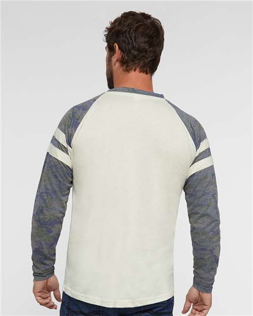 LAT-6934-Fine Jersey Mash Up Long Sleeve Tee - Image 27