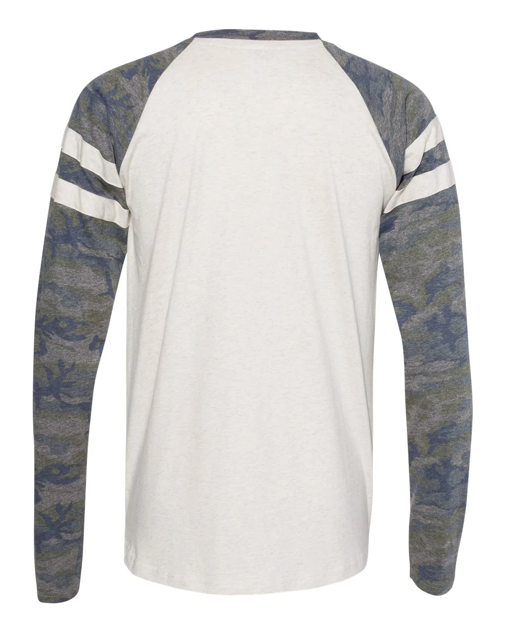 LAT-6934-Fine Jersey Mash Up Long Sleeve Tee - Image 3