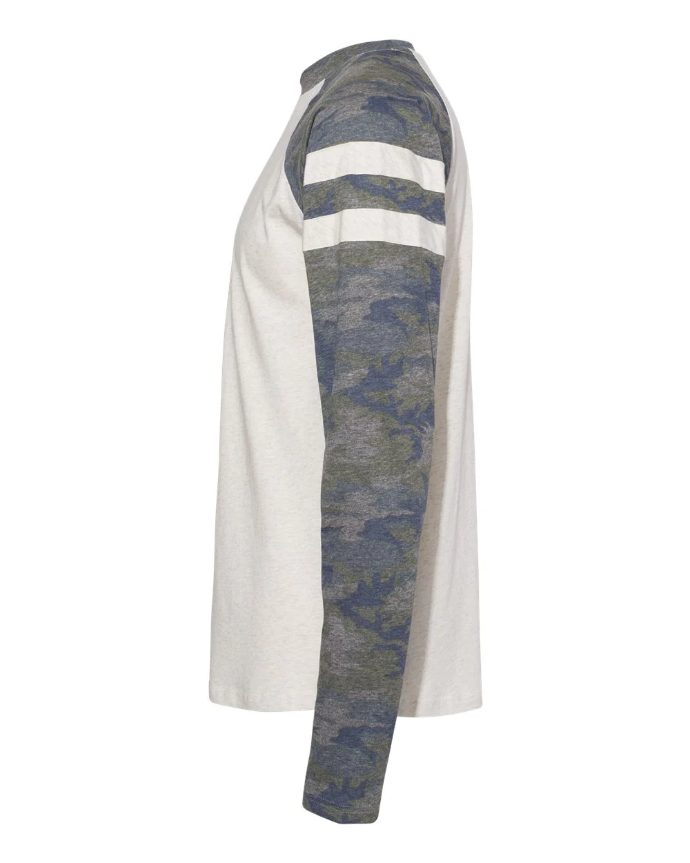LAT-6934-Fine Jersey Mash Up Long Sleeve Tee - Image 4