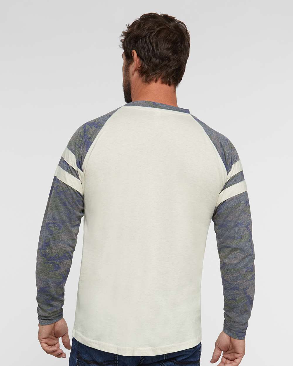 LAT-6934-Fine Jersey Mash Up Long Sleeve Tee - Image 7