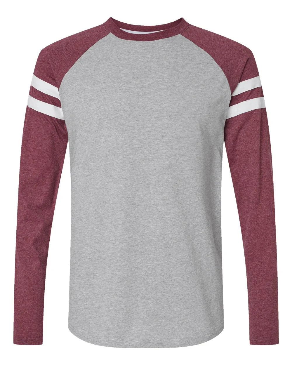 LAT-6934-Fine Jersey Mash Up Long Sleeve Tee - Image 8