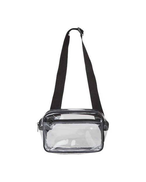 Liberty Bags-5778-Clear Stadium 2-Pocket Fanny Pack/Crossbody Bag - Image 2