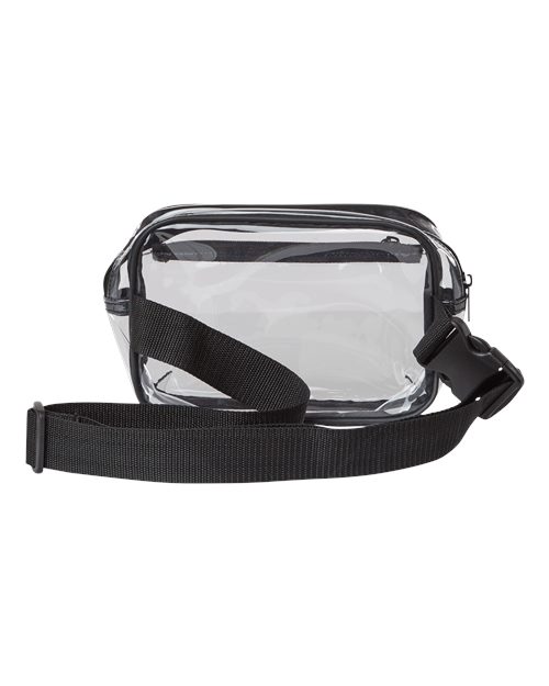 Liberty Bags-5778-Clear Stadium 2-Pocket Fanny Pack/Crossbody Bag - Image 3
