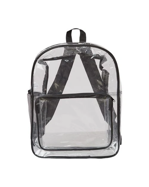 Liberty Bags-7013-Large 17" Heavy Duty Clear Backpack - Image 2