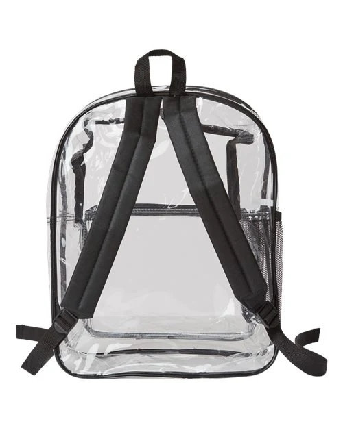 Liberty Bags-7013-Large 17" Heavy Duty Clear Backpack - Image 3
