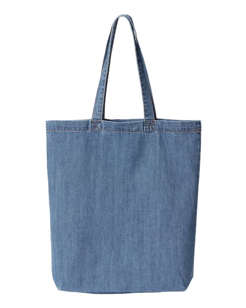 Liberty Bags-7761A-Cotton Denim Gusseted Tote Bag - Image 3