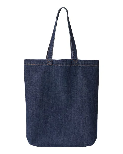 Liberty Bags-7761A-Cotton Denim Gusseted Tote Bag - Image 4