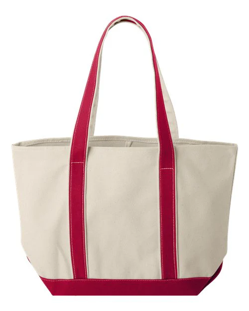 Liberty Bags-8871-Windward Large Cotton Canvas Classic Resort Tote - Image 12