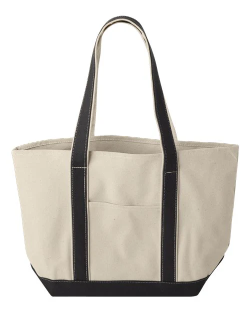Liberty Bags-8871-Windward Large Cotton Canvas Classic Resort Tote - Image 3
