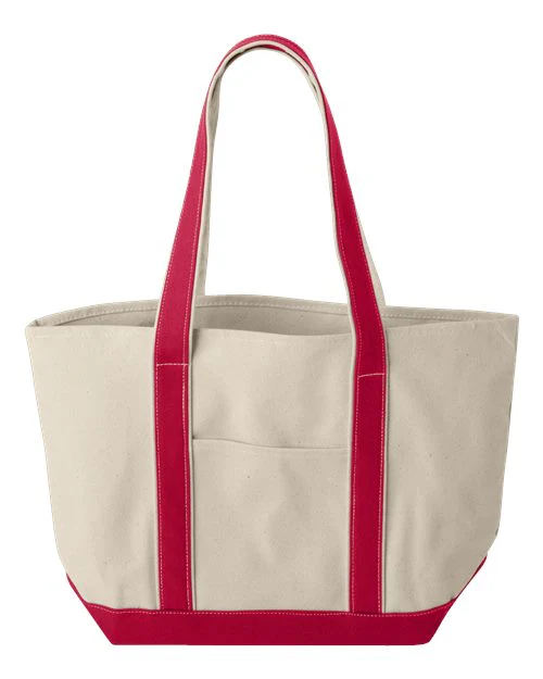 Liberty Bags-8871-Windward Large Cotton Canvas Classic Resort Tote - Image 6