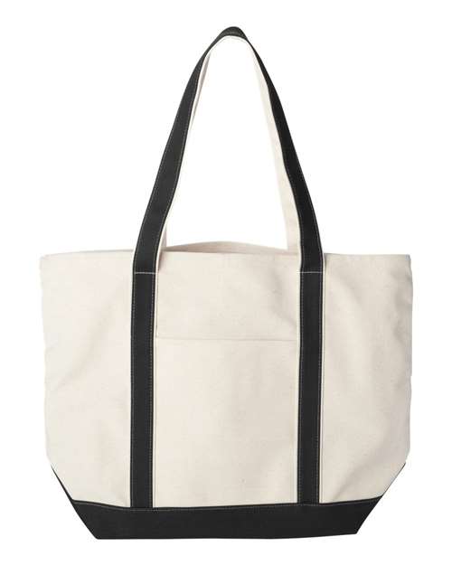 Liberty Bags-8872-Carmel Classic XL Cotton Canvas Resort Tote - Image 3