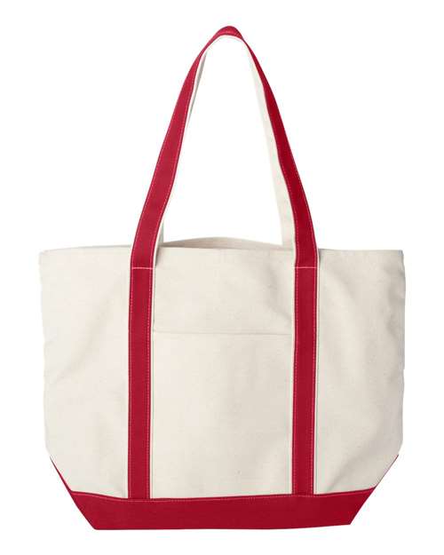 Liberty Bags-8872-Carmel Classic XL Cotton Canvas Resort Tote - Image 6