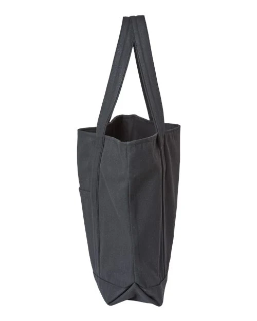 Liberty Bags-8873-XL Zippered Cotton Canvas Resort Tote - Image 6