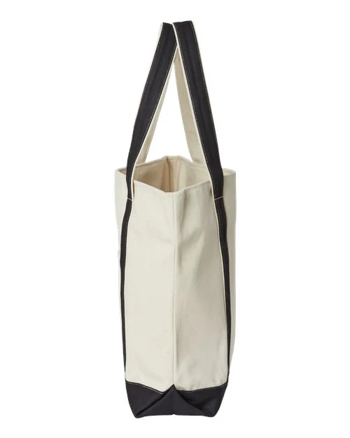 Liberty Bags-8873-XL Zippered Cotton Canvas Resort Tote - Image 7