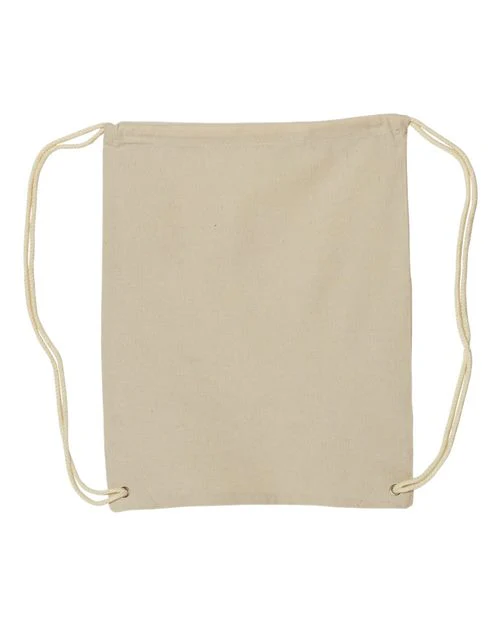 Liberty Bags-8875-Canvas Drawstring Backpack - Image 2