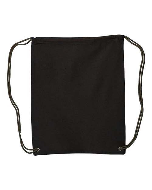 Liberty Bags-8875-Canvas Drawstring Backpack - Image 4