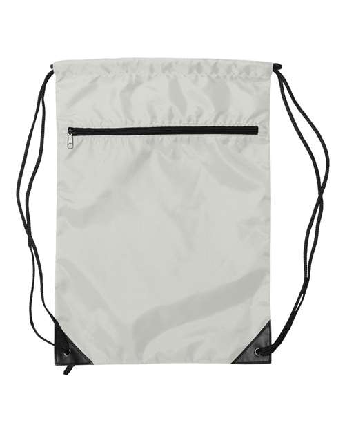 Liberty Bags-8888-Zippered Drawstring Backpack - Image 8