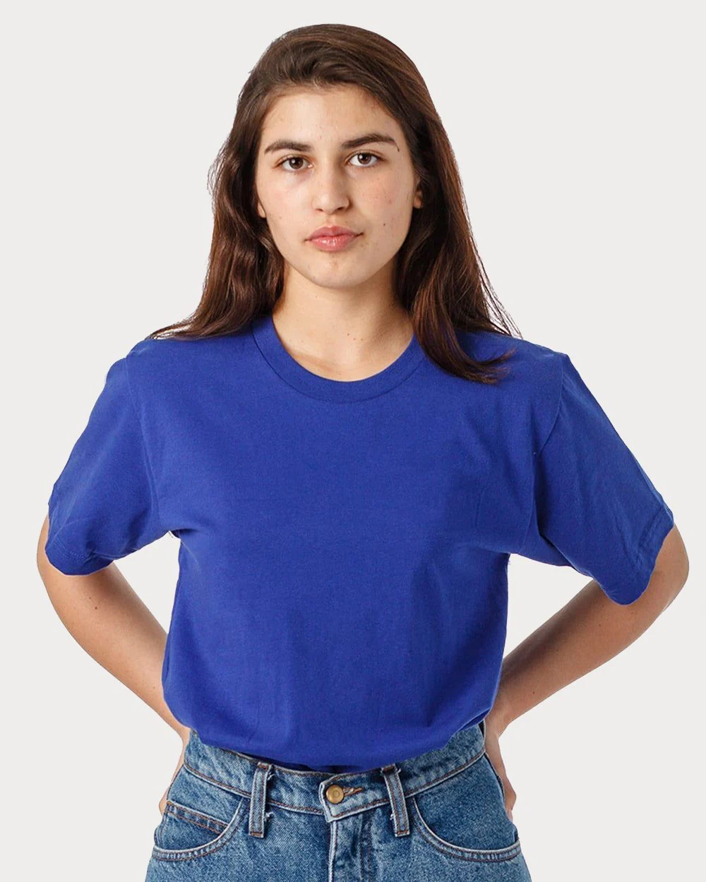 Los Angeles Apparel-20001-USA-Made Fine Jersey T-Shirt - Image 2