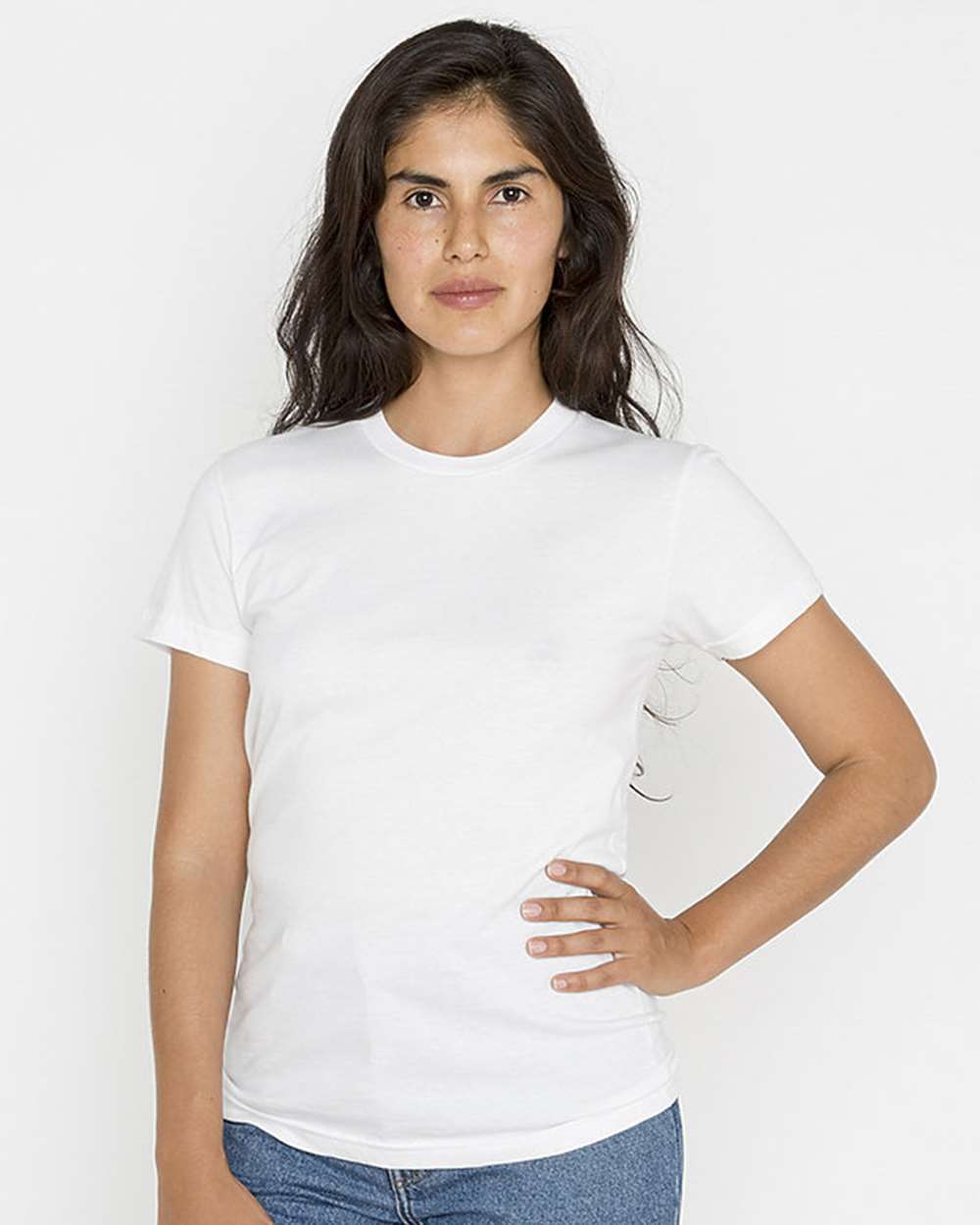 Los Angeles Apparel-21002-USA-Made Women's Fine Jersey T-Shirt - Image 14