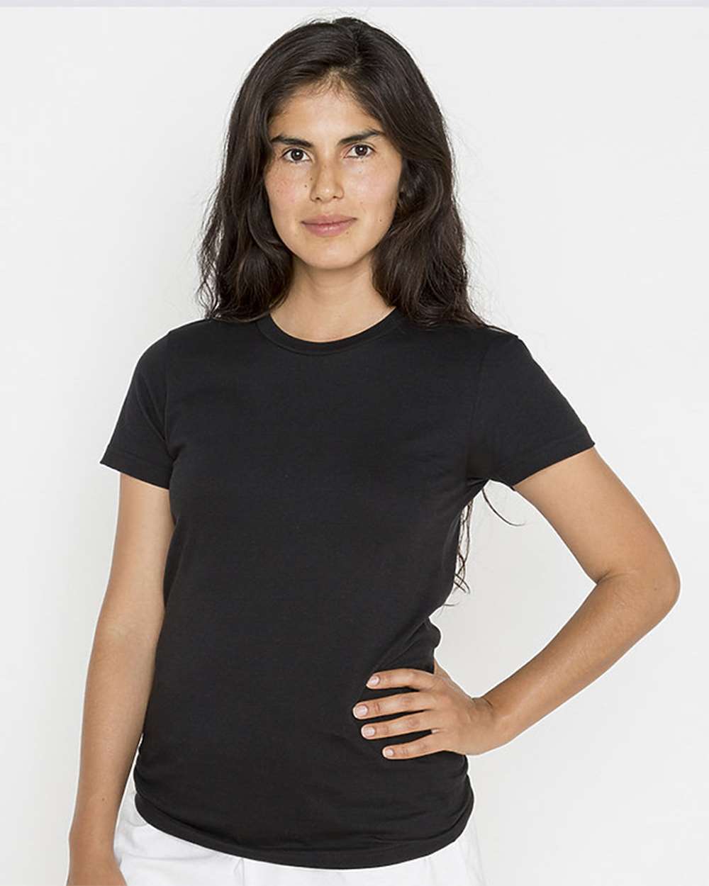 Los Angeles Apparel-21002-USA-Made Women's Fine Jersey T-Shirt - Image 3