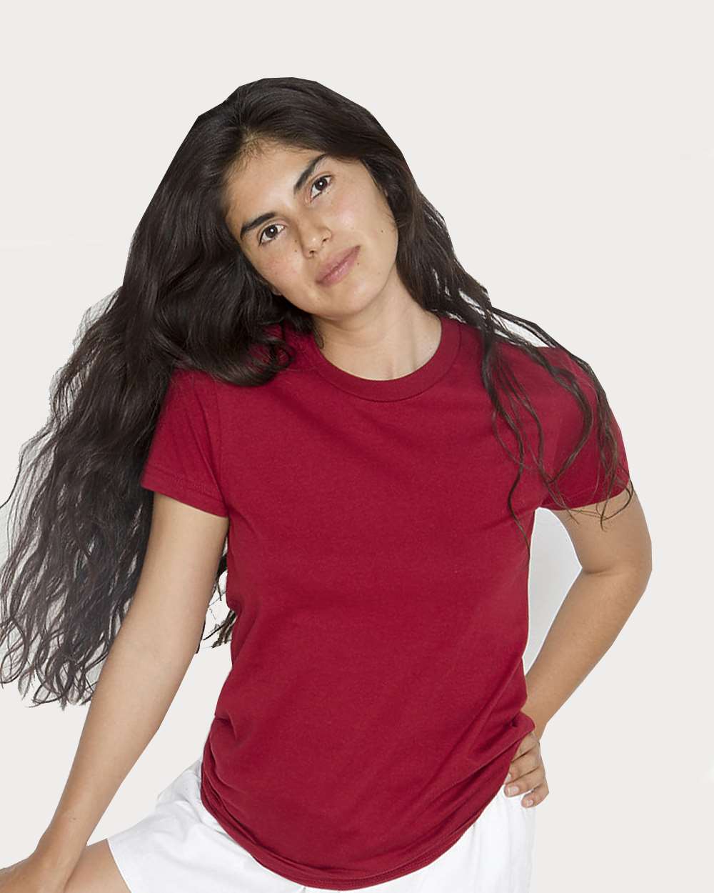 Los Angeles Apparel-21002-USA-Made Women's Fine Jersey T-Shirt - Image 4