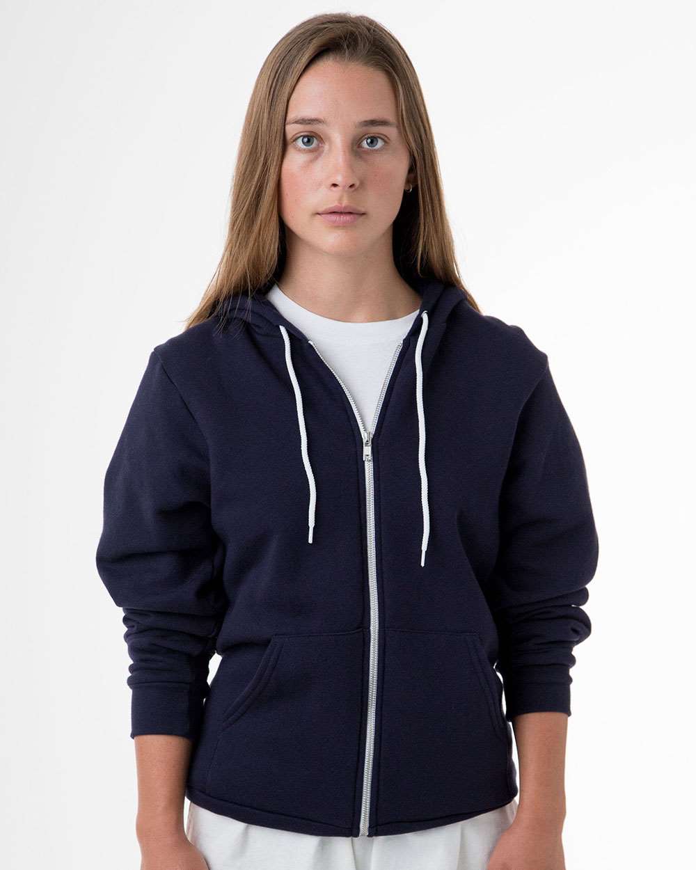 Los Angeles Apparel-F97-USA-Made Flex Fleece Full-Zip Hooded Sweatshirt - Image 6