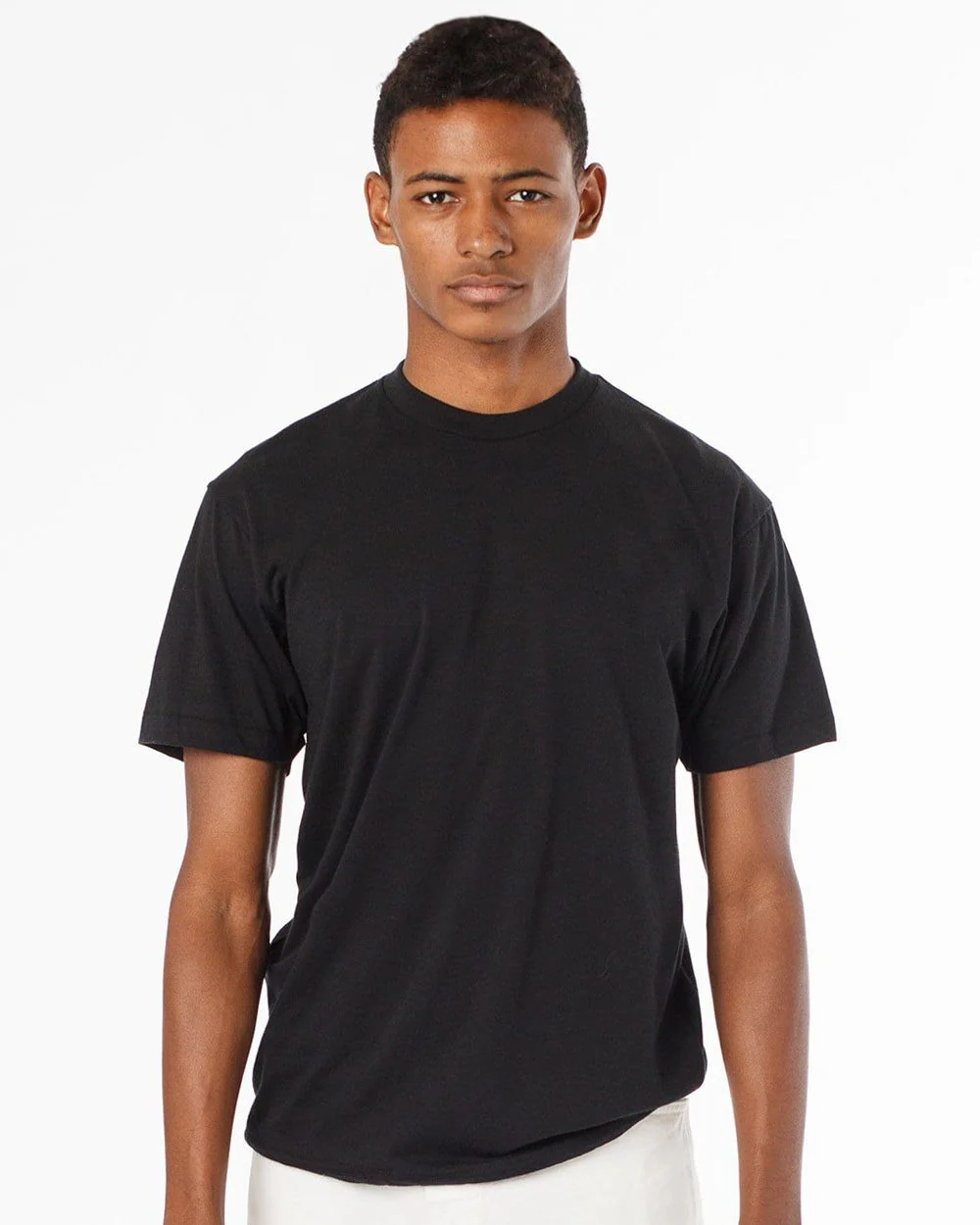 Los Angeles Apparel-FF01-USA-Made 50/50 Poly/Cotton T-Shirt - Image 2