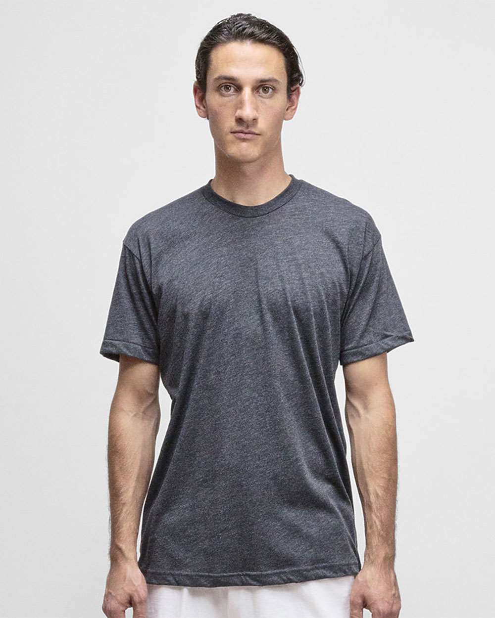 Los Angeles Apparel-FF01-USA-Made 50/50 Poly/Cotton T-Shirt - Image 3