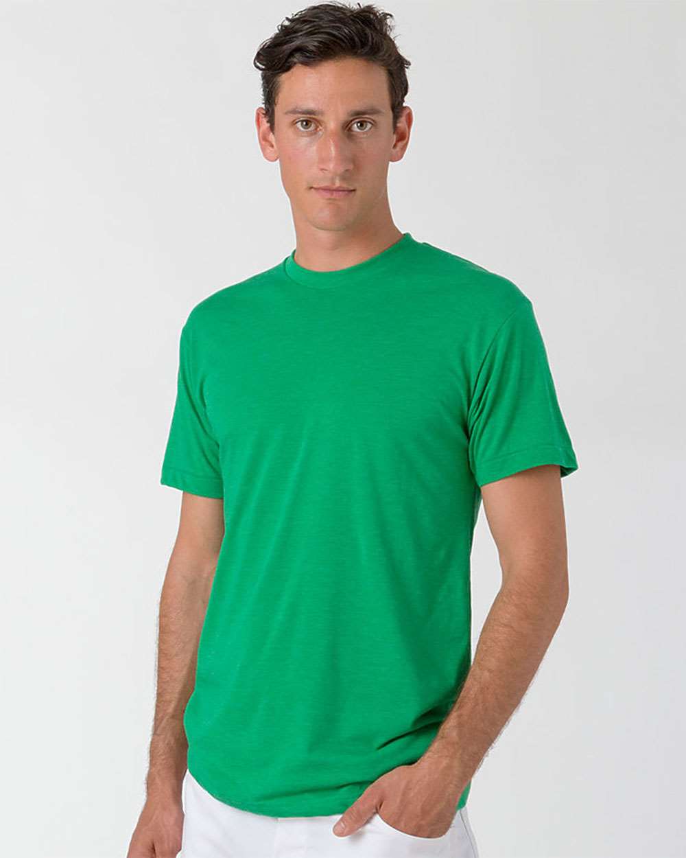 Los Angeles Apparel-FF01-USA-Made 50/50 Poly/Cotton T-Shirt - Image 6