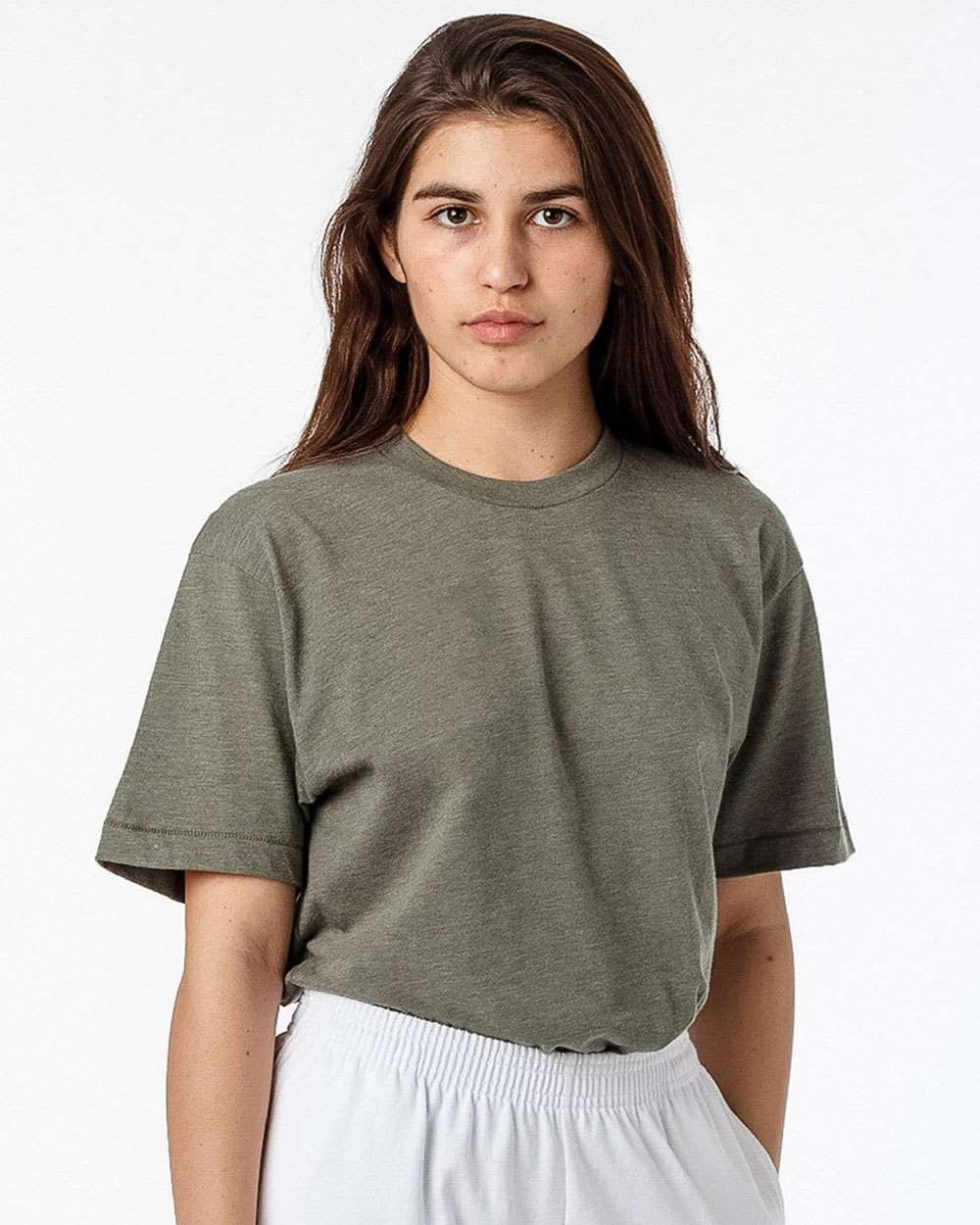 Los Angeles Apparel-FF01-USA-Made 50/50 Poly/Cotton T-Shirt - Image 8
