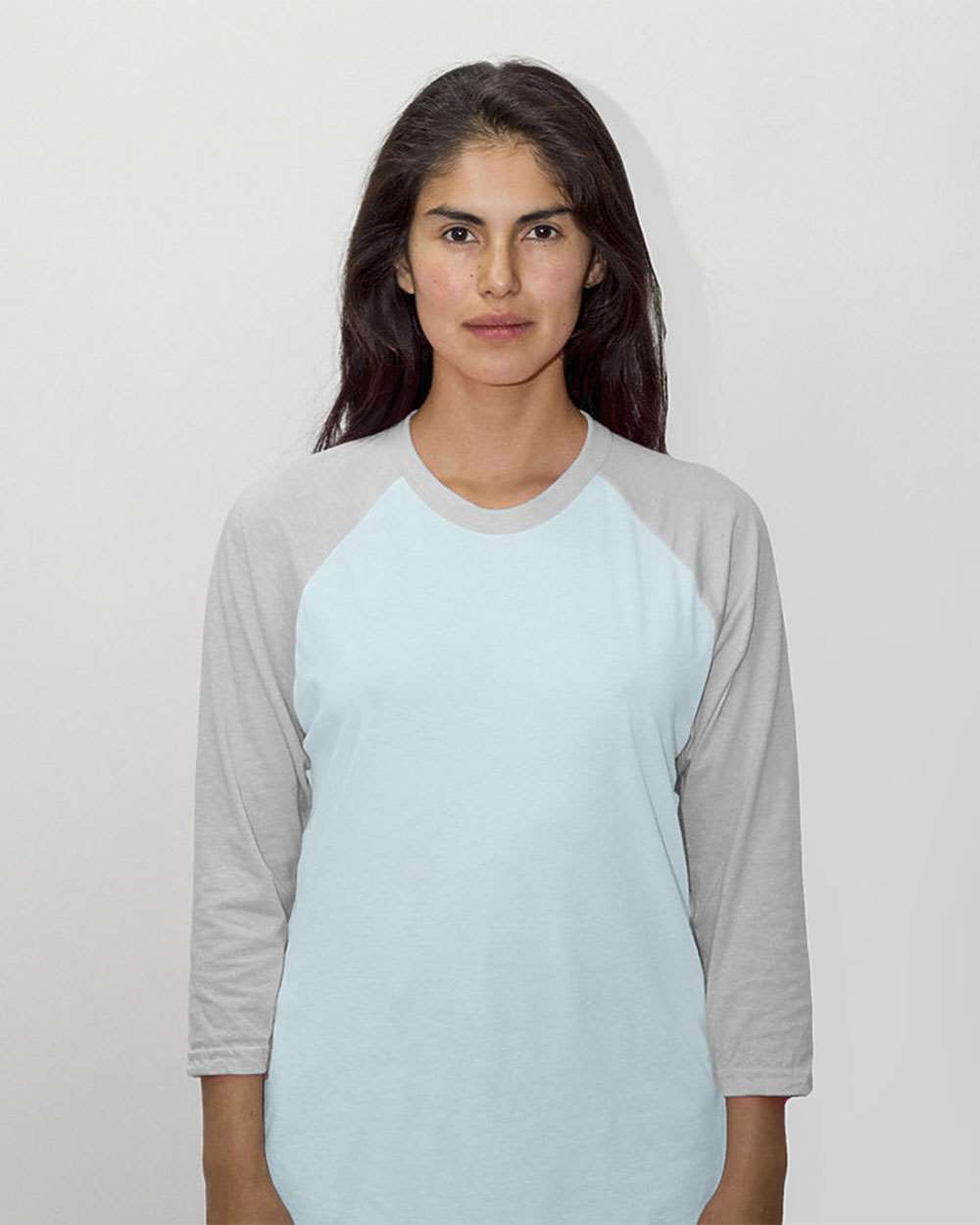 Los Angeles Apparel-FF53-USA-Made Three Quarter Sleeve Raglan Baseball T-Shirt - Image 5