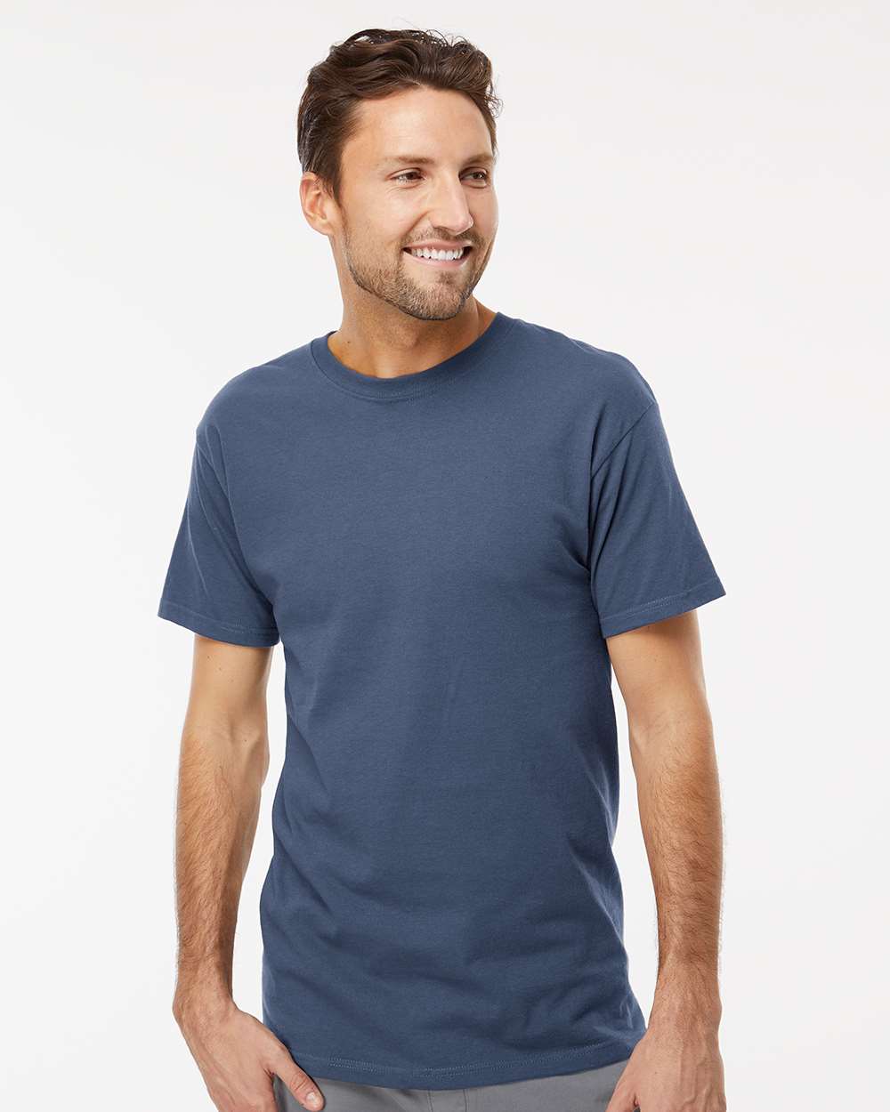 M&O-4800-Men's Gold Soft Touch T-Shirt - Image 128