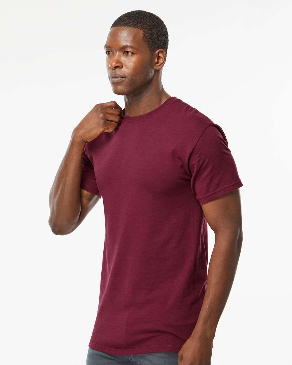M&O-4800-Men's Gold Soft Touch T-Shirt - Image 154