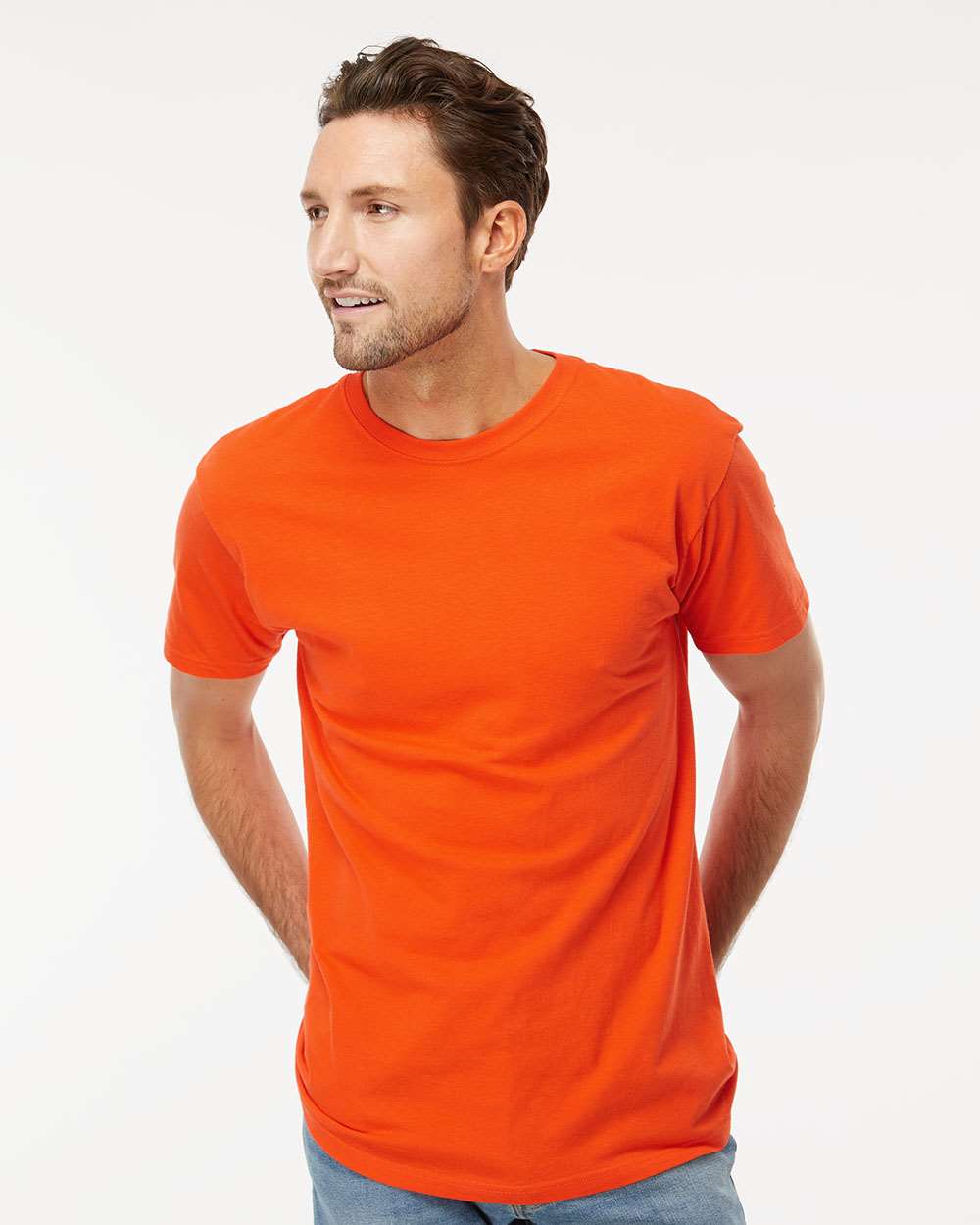M&O-4800-Men's Gold Soft Touch T-Shirt - Image 172