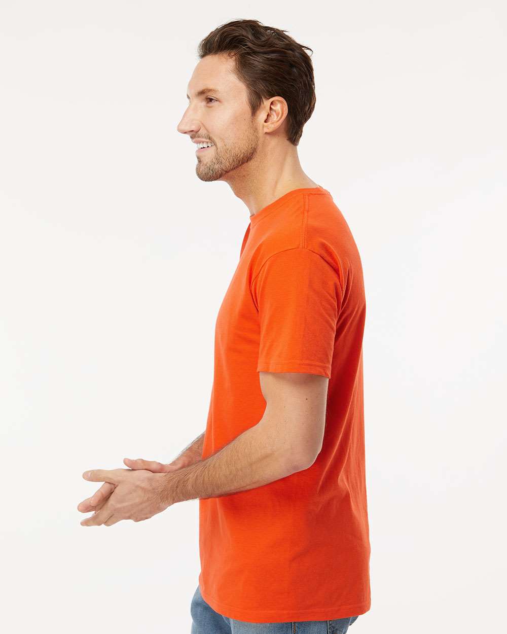 M&O-4800-Men's Gold Soft Touch T-Shirt - Image 173