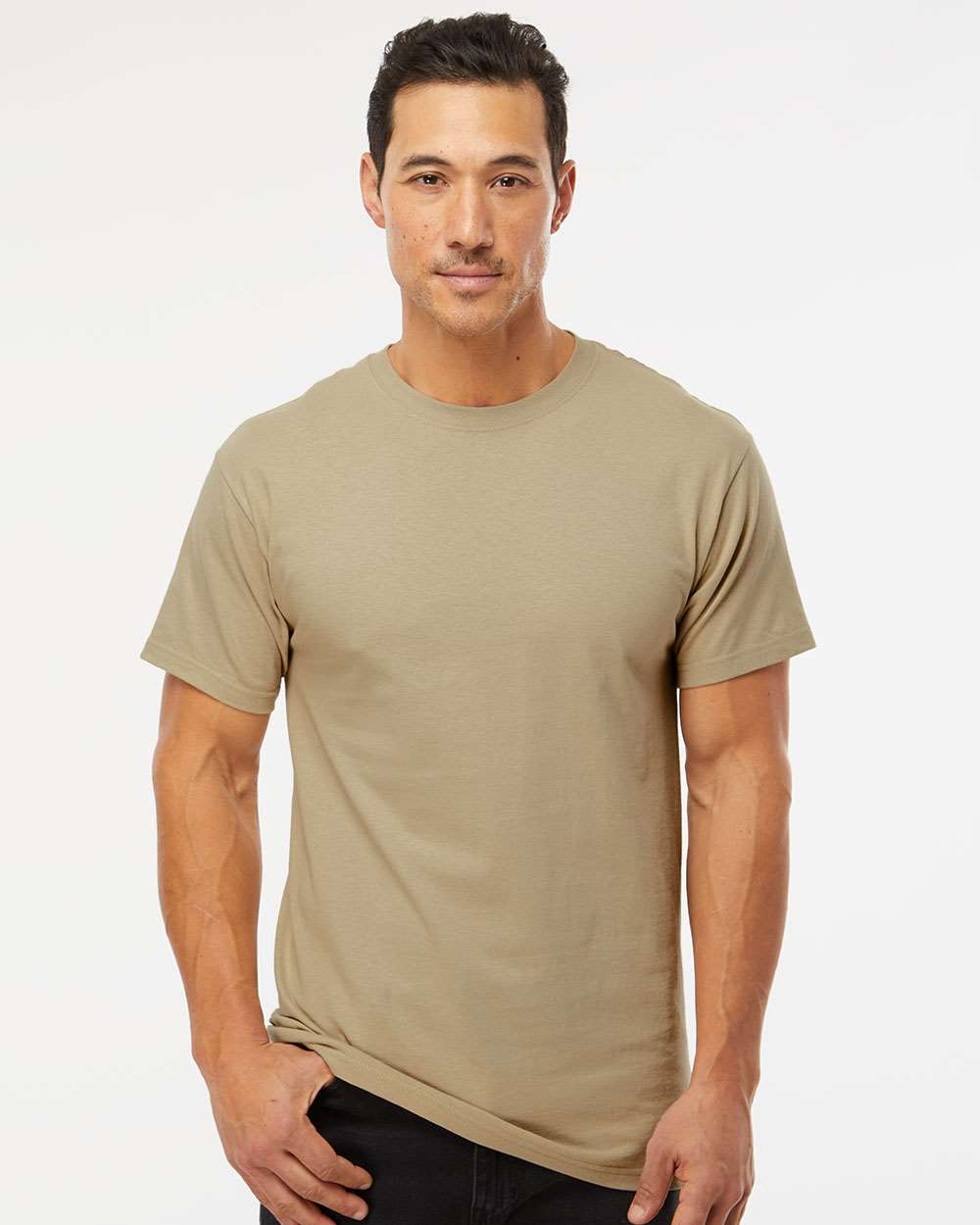 M&O-4800-Men's Gold Soft Touch T-Shirt - Image 202